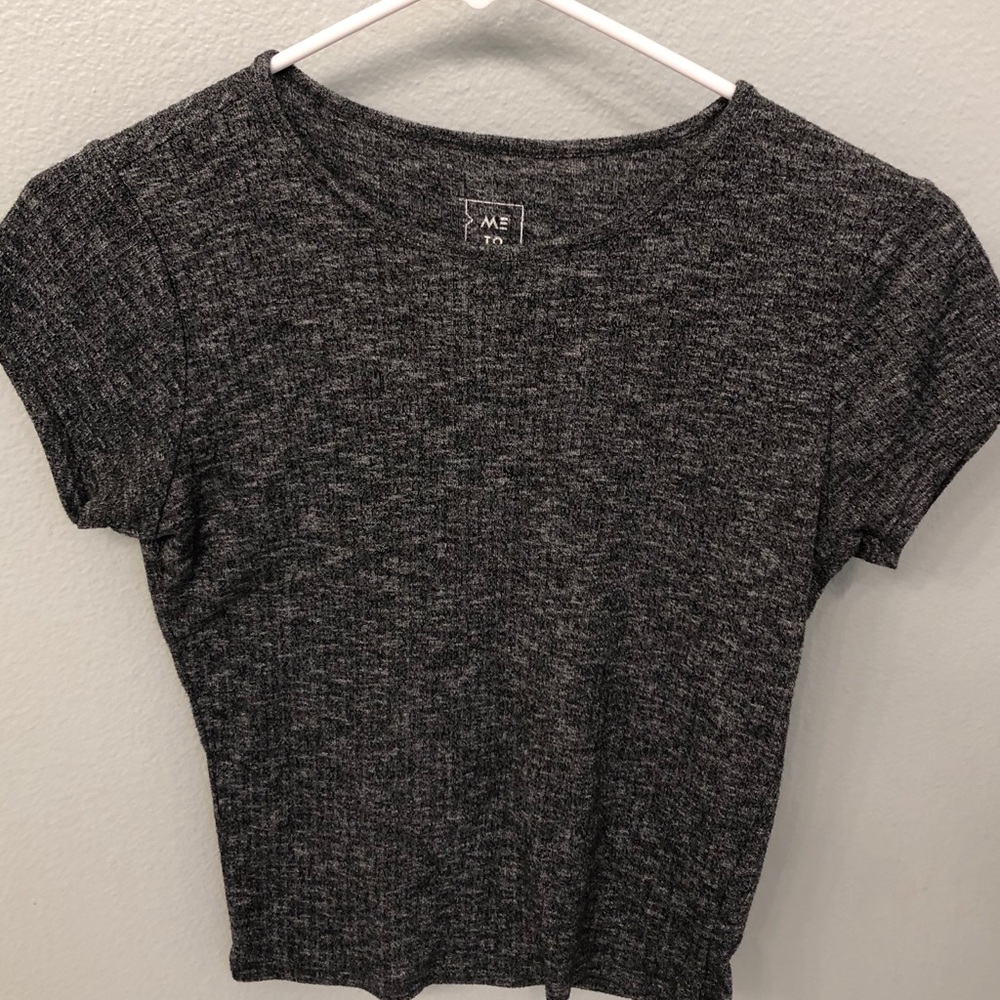 Dark Grey Textured T-Shirt
